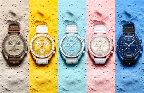 omega moon watch colors.